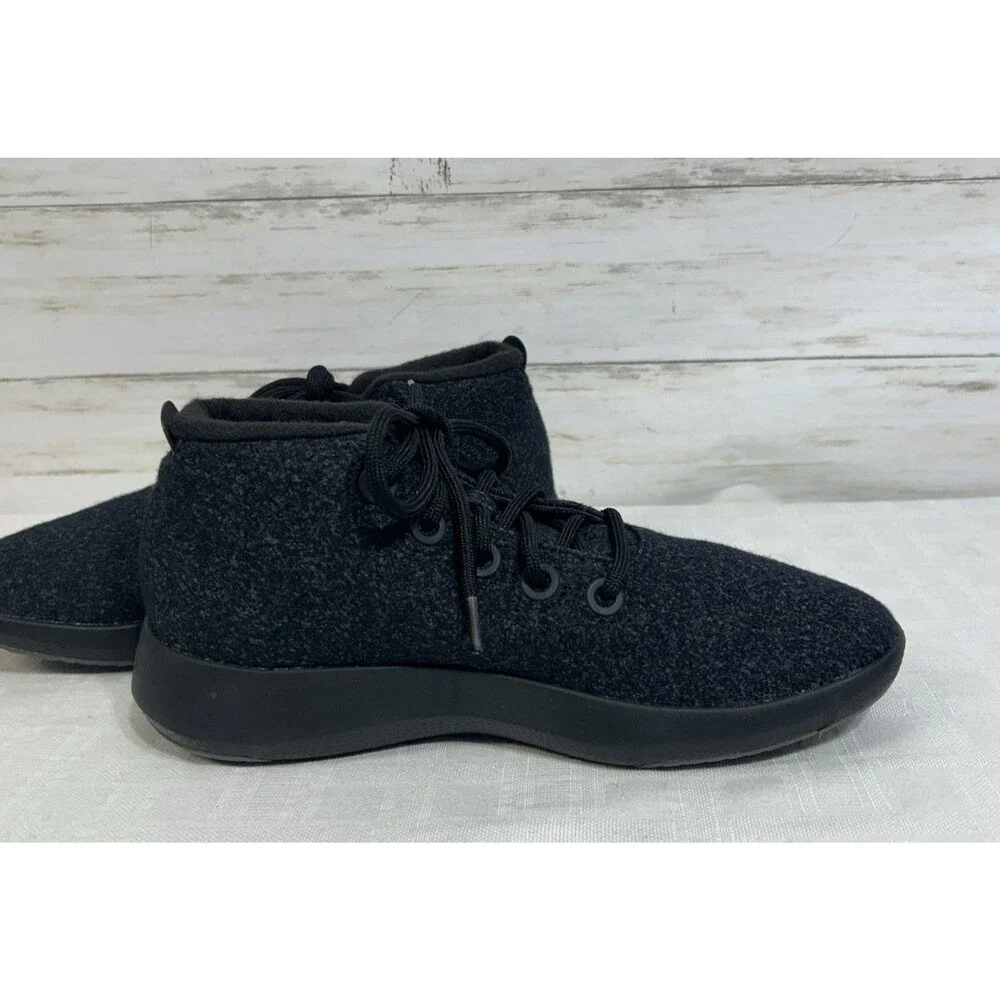NEW! Allbirds WRUM Wool Runner Up Mizzle Dark Grey Wool Chukka Boots Men Size 9